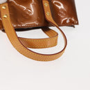 LOUIS VUITTON Monogram Vernis Reade PM Hand Bag Bronze M91146 LV Auth 145983-7