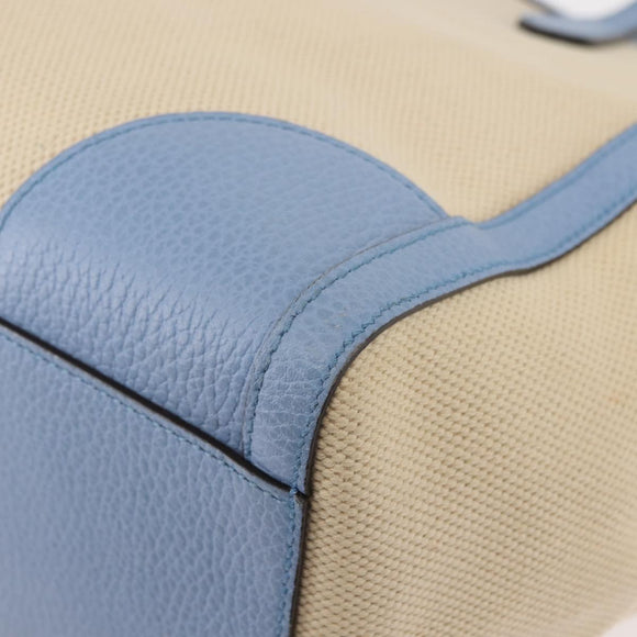 GUCCI Tote Bag Canvas Beige Gold 354397 467891 Auth 145984