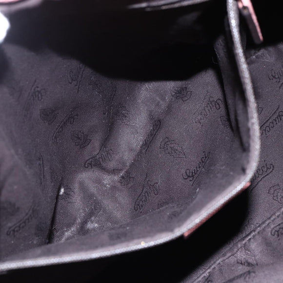 GUCCI GG Canvas Guccissima Hand Bag Leather 2way Pink Gold 247902 Auth 145986