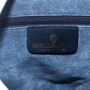GUCCI GG Supreme Sherry Line Shoulder Bag PVC 2way Navy Gold 010 378 Auth 145988-18