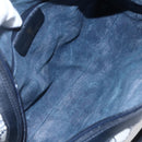 GUCCI GG Supreme Sherry Line Shoulder Bag PVC 2way Navy Gold 010 378 Auth 145988-19