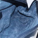 GUCCI GG Supreme Sherry Line Shoulder Bag PVC 2way Navy Gold 010 378 Auth 145988-20