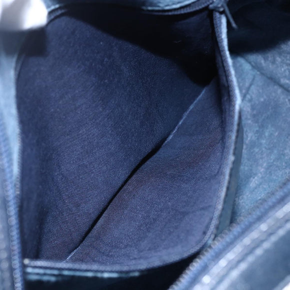 GUCCI GG Supreme Sherry Line Shoulder Bag PVC 2way Navy Gold 010 378 Auth 145988