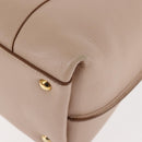 Salvatore Ferragamo Gancini Shoulder Bag Leather Pink Gold Auth 145992-11