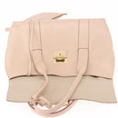 Salvatore Ferragamo Gancini Shoulder Bag Leather Pink Gold Auth 145992-16