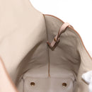 Salvatore Ferragamo Gancini Shoulder Bag Leather Pink Gold Auth 145992-19