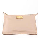 Salvatore Ferragamo Gancini Shoulder Bag Leather Pink Gold Auth 145992-20