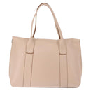 Salvatore Ferragamo Gancini Shoulder Bag Leather Pink Gold Auth 145992-3