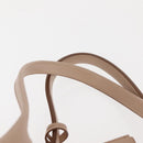 Salvatore Ferragamo Gancini Shoulder Bag Leather Pink Gold Auth 145992-8