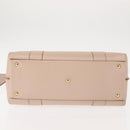 Salvatore Ferragamo Gancini Shoulder Bag Leather Pink Gold Auth 145992-9