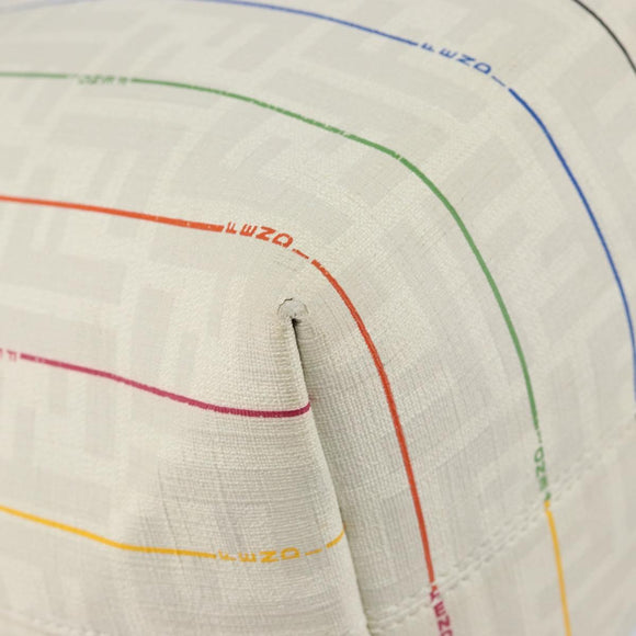 FENDI Zucca Canvas Tote Bag PVC Ivory Gold Auth 145993