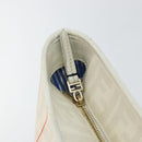 FENDI Zucca Canvas Tote Bag PVC Ivory Gold Auth 145993-10