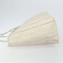 FENDI Zucca Canvas Tote Bag PVC Ivory Gold Auth 145993-4