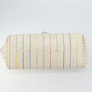 FENDI Zucca Canvas Tote Bag PVC Ivory Gold Auth 145993-5