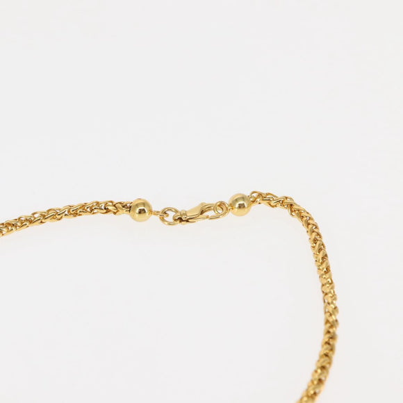 BALLY Chain Shoulder Bag Leather Black Gold Auth 145994