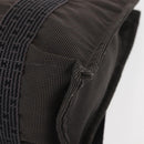 HERMES Her Line Backpack Canvas Gray Silver Auth 145996-15