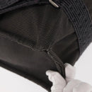 HERMES Her Line Backpack Canvas Gray Silver Auth 145996-16