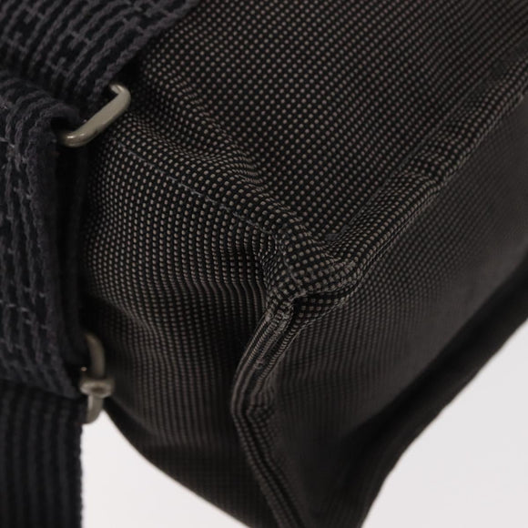 HERMES Her Line Backpack Canvas Gray Silver Auth 145996