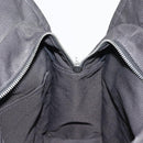 HERMES Her Line Backpack Canvas Gray Silver Auth 145996-19