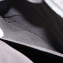 HERMES Her Line Backpack Canvas Gray Silver Auth 145996-21