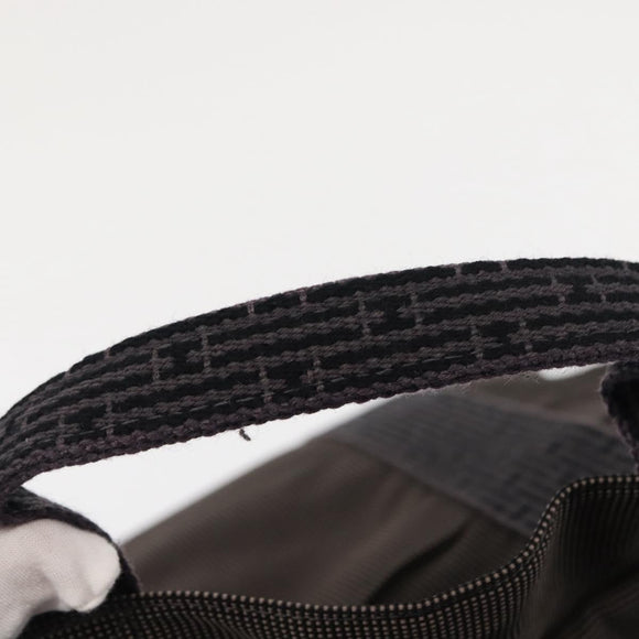 HERMES Her Line Backpack Canvas Gray Silver Auth 145996