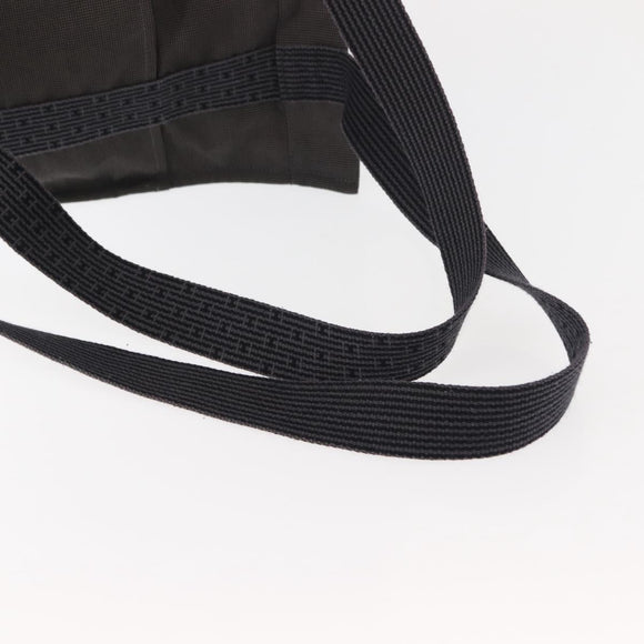 HERMES Her Line Backpack Canvas Gray Silver Auth 145996