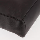 CARTIER Trinity Tote Bag Leer Bruin Goud Auth 145998-15