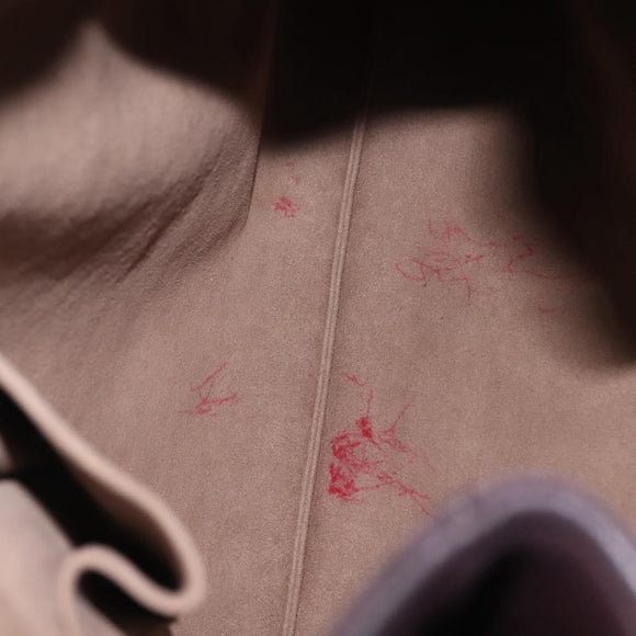 CARTIER Trinity Tote Bag Leather Brown Gold Auth 145998