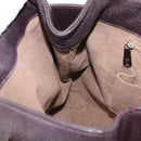 CARTIER Trinity Tote Bag Leer Bruin Goud Auth 145998-19