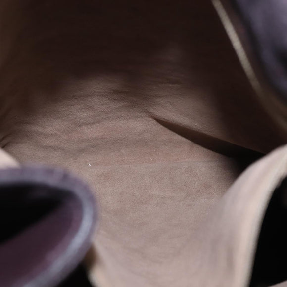 CARTIER Trinity Tote Bag Leather Brown Gold Auth 145998