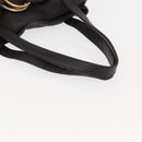 CARTIER Trinity Tote Bag Leer Bruin Goud Auth 145998-7