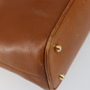 GUCCI Bamboo Hand Bag Leather Brown Gold 000 1274 0290 Auth 146002-15