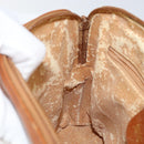 GUCCI Bamboo Hand Bag Leather Brown Gold 000 1274 0290 Auth 146002-20