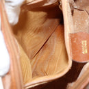 GUCCI Bamboo Hand Bag Leather Brown Gold 000 1274 0290 Auth 146002-11