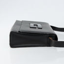 GUCCI Shoulder Bag Leather Black Silver 001 3064 Auth 146004-3