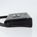 GUCCI Shoulder Bag Leather Black Silver 001 3064 Auth 146004-4