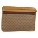 GUCCI Micro GG Supreme Web Sherry Line Bag PVC Beige 017 115 4126 Auth 146005-1