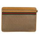 GUCCI Micro GG Supreme Web Sherry Line Bag PVC Beige 017 115 4126 Auth 146005-2