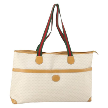 GUCCI Micro GG Supreme Web Sherry Line Bag PVC Ivory 002 39 0215 Auth 146006