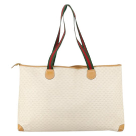 GUCCI Micro GG Supreme Web Sherry Line Bag PVC Ivory 002 39 0215 Auth 146006 - 0