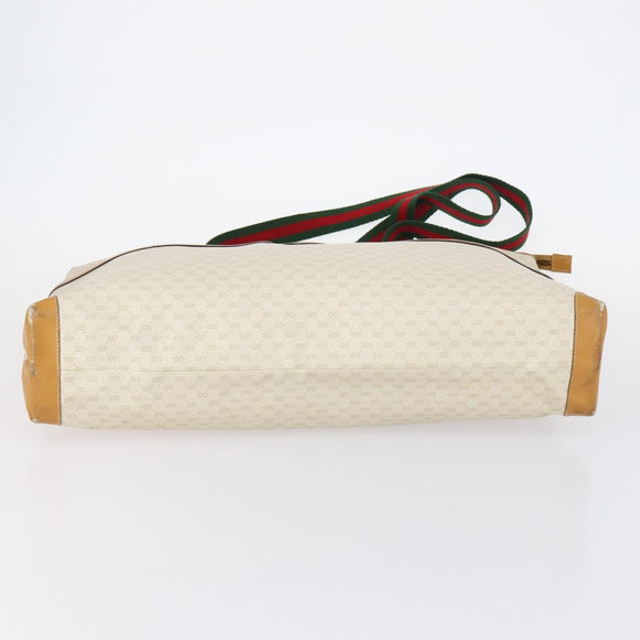 GUCCI Micro GG Supreme Web Sherry Line Bag PVC Ivory 002 39 0215 Auth 146006