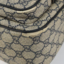 GUCCI GG Supreme Shoulder Bag PVC Navy Gold 246881 Auth 146007-8