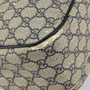 GUCCI GG Supreme Shoulder Bag PVC Navy Gold 246881 Auth 146007-17
