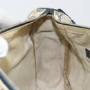 GUCCI GG Supreme Shoulder Bag PVC Navy Gold 246881 Auth 146007-21