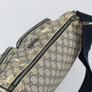 GUCCI GG Supreme Shoulder Bag PVC Navy Gold 246881 Auth 146007-6