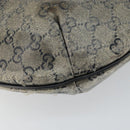 GUCCI GG Crystal Shoulder Bag Coated Canvas Navy Gold 181092 Auth 146008-14