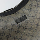 GUCCI GG Crystal Shoulder Bag Coated Canvas Navy Gold 181092 Auth 146008-17