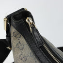 GUCCI GG Crystal Shoulder Bag Coated Canvas Navy Gold 181092 Auth 146008-10