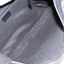 GUCCI GG Crystal Shoulder Bag Coated Canvas Navy Gold 181092 Auth 146008-11