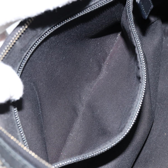 GUCCI GG Crystal Shoulder Bag Coated Canvas Navy Gold 181092 Auth 146008